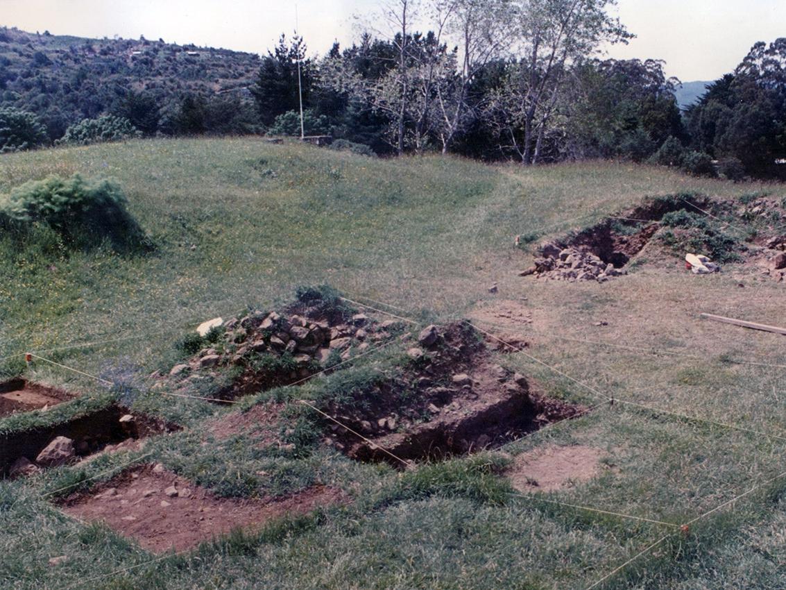 Unidades de excavación de 1992-1995, en sector sureste del castillo de Niebla